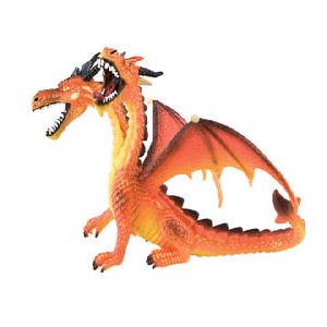 Bullyland Orange 2 Headed Dragon