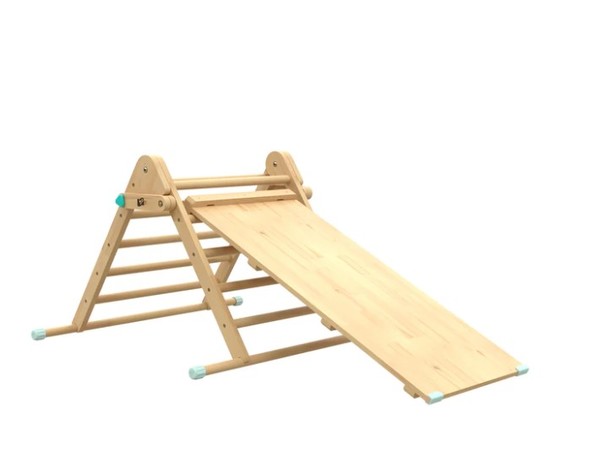 TP Pikler Wooden Toddler Climbing Triangle and Slide Board