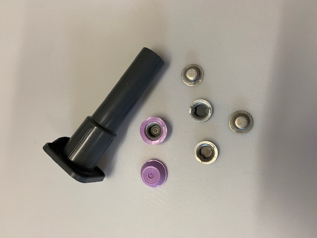 Top Hat x 4 and Axel Cap Lilac x 2 with Fitting Tool Image