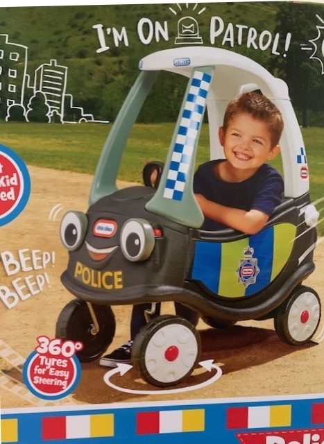Little Tikes Cozy Coupe Police Car with Eyes Apart