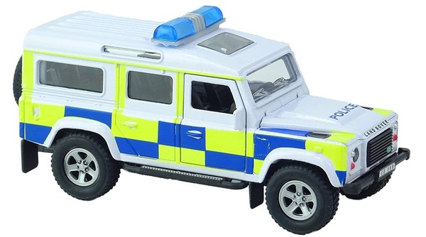 Kids Globe Die Cast Police Landrover with Light