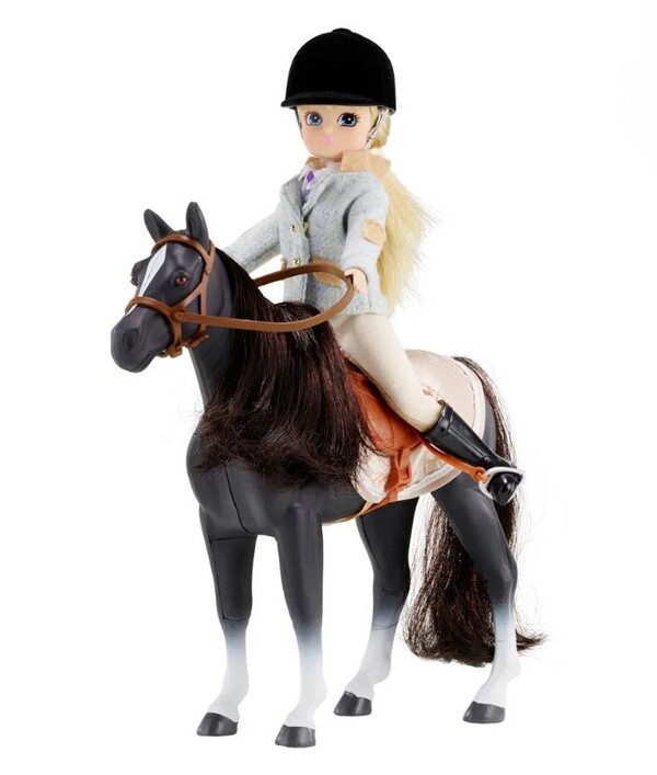 Lottie Doll Pony Pals Doll and Dark Pony