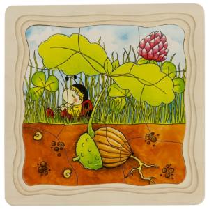 Goki Tree 4 Layer Puzzle / Jigsaw