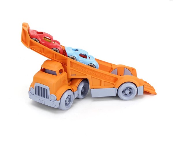 Green Toys Racing Truck with Ramp and Cars