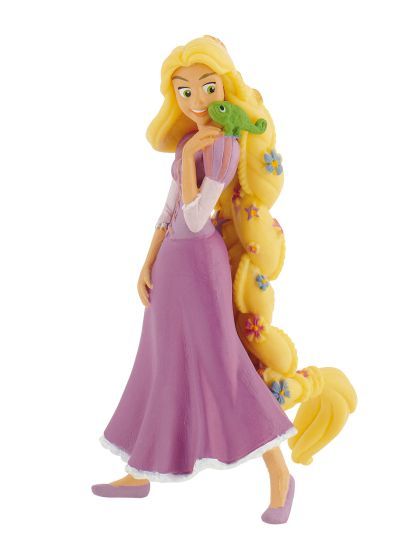 Bullyland Disney Rapunzel with Flowers in her hair and Pascel