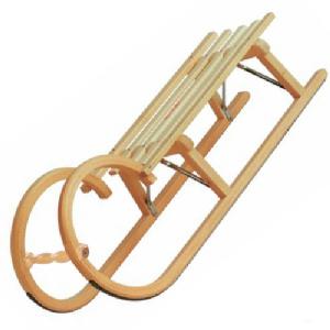 Ress Traditional Horned 115cm Wooden Sledge