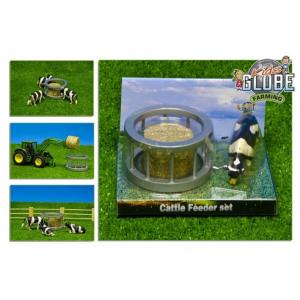 Kids Globe Ring Feeder with Hay and a Cow
