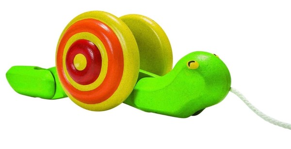 Plan Toys Pull Along Wooden Snail