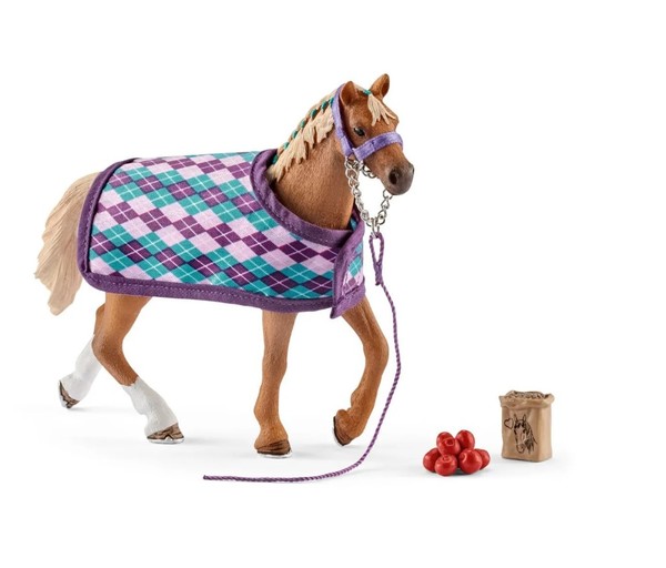 Schleich English Thoroughbred Horse with Blanket