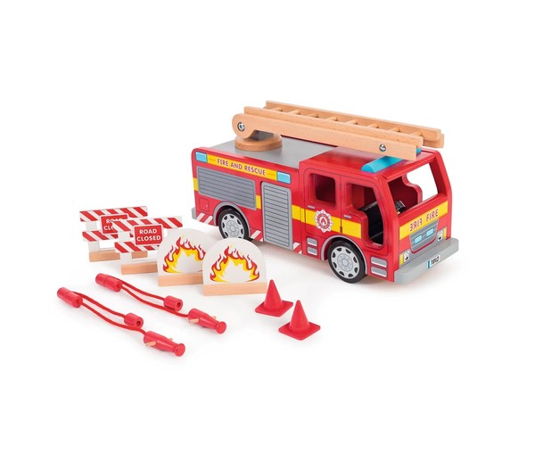 Tidlo Fire Engine and Accessories Set