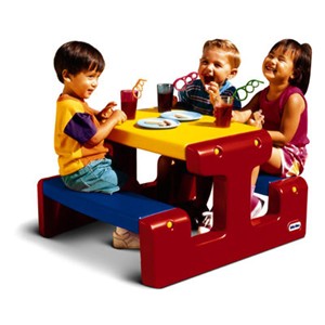 Little Tikes Junior Picnic Table Primary