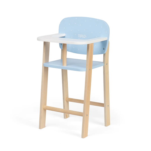 Tidlo Doll's High Chair Blue