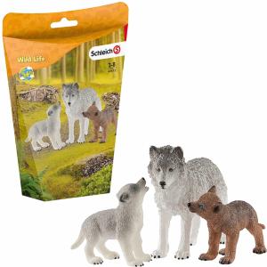 Schleich Wolf with Pup Set Buy Toys from the Adventure Toys Online Toy Store where the fun goes on and on